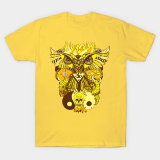 Sorange Owl And Ageless Skull T-Shirt